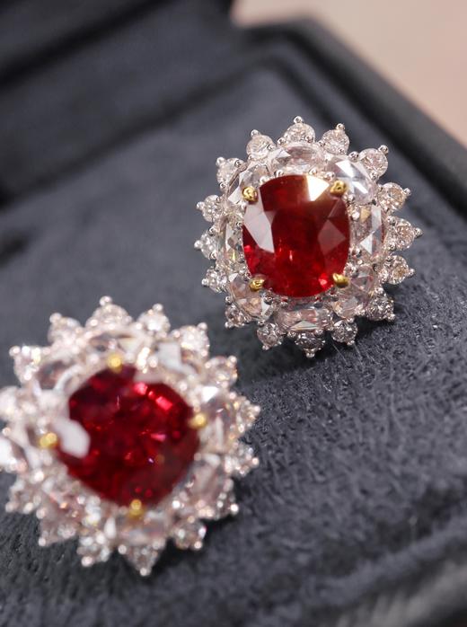 2.53ct 红宝石耳钉 商品图0