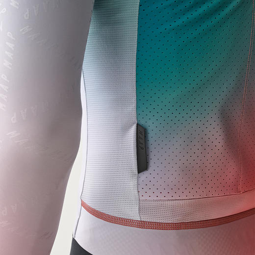 MAAP 男士 Blurred Out Pro Hex LS Jersey 翠岚色 长袖骑行服 商品图5