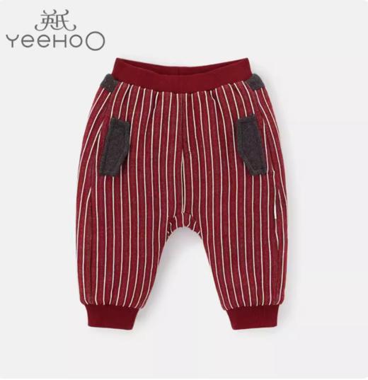 英氏婴儿裤子男宝宝夹棉屁屁裤厚款休闲棉裤子新款YRKCJ40197A01 商品图0