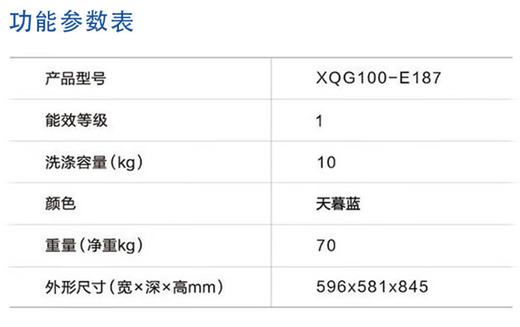 松下(Panasonic)洗烘套装XQG100-E187+NH-ER19Q【专】洗10KG烘10KG光动银 彩屏 除毛烘 智能投放 天幕蓝 商品图4