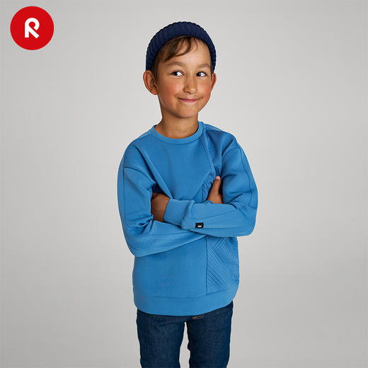 芬兰reima2024年秋冬新款男童儿童中童针织套头衫弹力休闲长袖T恤 商品图1