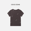 COCO ZONE 复古百搭短袖T恤纯色圆领显瘦上衣CC1C1767 商品缩略图1