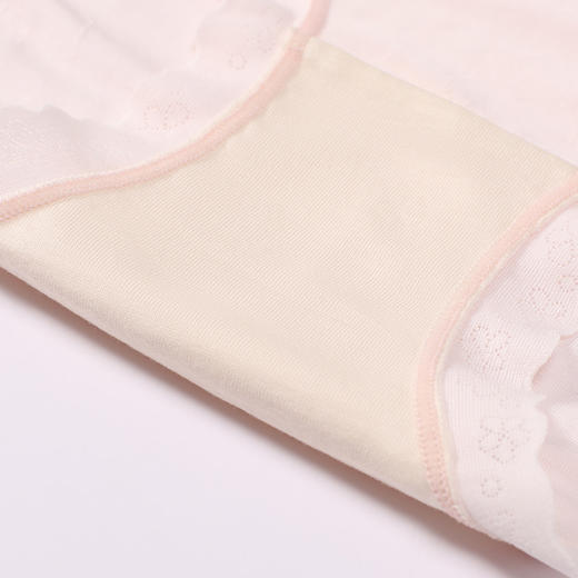 都市丽人内裤纤柔绵平角裤山茶花提花女士内裤LKT5H7 商品图8