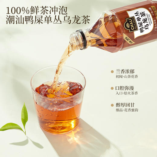 【89元任选2箱】CHALI 鸭屎单丛乌龙茶无糖茶饮料500ml 15瓶/箱 商品图2