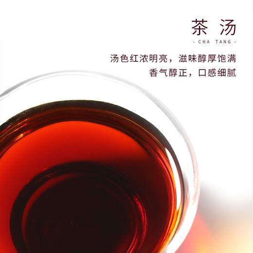 大益茶叶 普洱茶 熟茶 2022年红韵圆茶 普饼 一盒 100克 * 5饼 商品图3