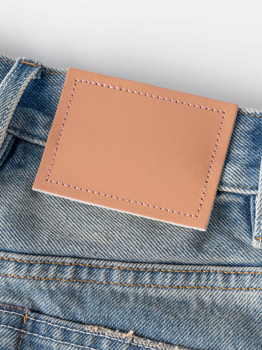 COCO ZONE 100棉夏季绑带牛仔短裙显瘦A字裙CC1B1377 商品图8