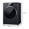 松下(Panasonic)洗烘套装XQG100-E187+NH-ER19Q【专】洗10KG烘10KG光动银 彩屏 除毛烘 智能投放 天幕蓝 商品缩略图1