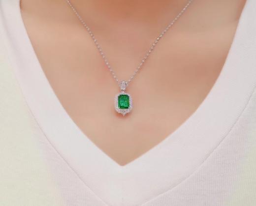 2ct 祖母绿吊坠 商品图4