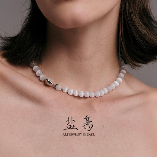 盐岛 极地系列藏露双珠choker 商品图0