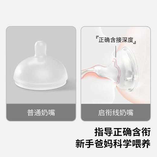 【玻璃PPSU&离乳组合】PIGEON/贝亲婴儿玻璃PPSU自然离乳奶瓶 新生儿防胀气防呛奶瓶奶嘴套装 商品图2