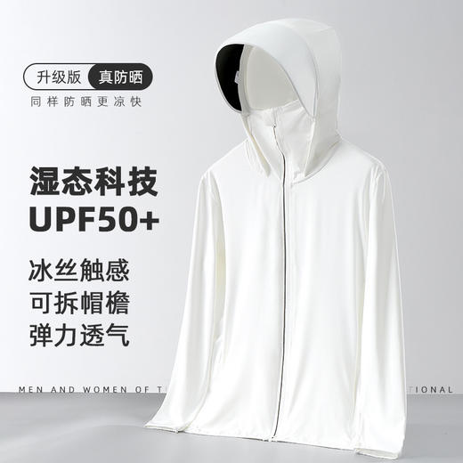 UPF50+户外冰丝原纱防晒衣女士夏季防紫外线男轻薄透气钓鱼防晒服 商品图3