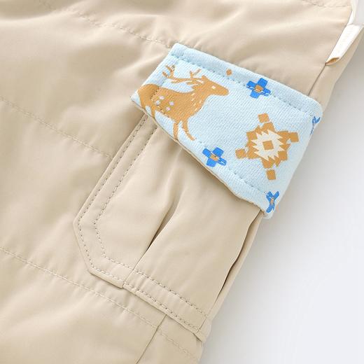 英氏儿童裤子男宝宝针织中腰提花长裤 YRKCJ30058A01 商品图2