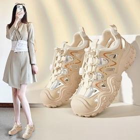 ZHR则则运动凉鞋女镂空丑萌鞋2024夏季新款防滑户外徒步登山鞋女