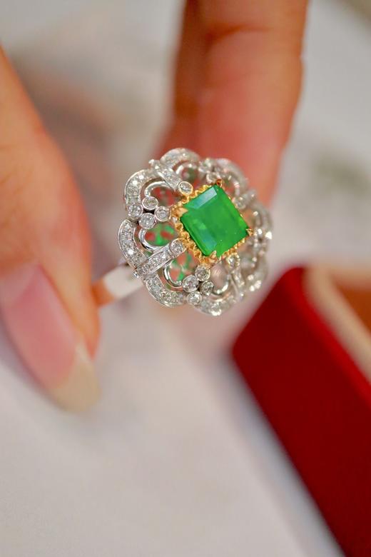 1.25ct 祖母绿戒指 商品图2