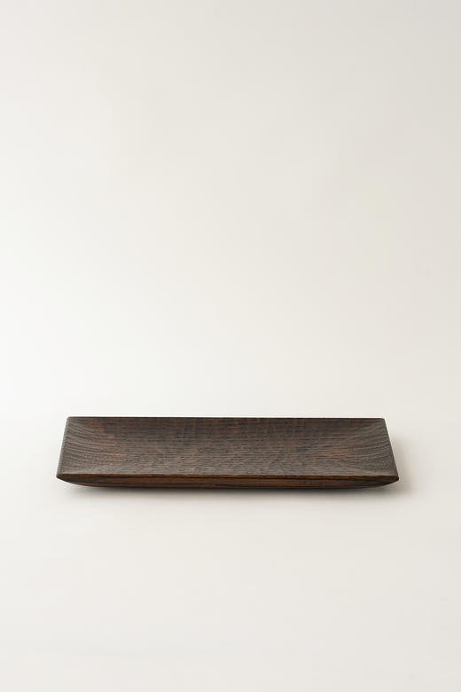 富井贵志32拭漆栗木长方皿 商品图0