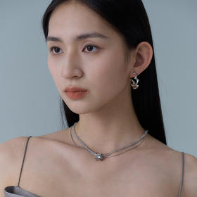 盐岛 濛泷系列烟雨双层串珠项链