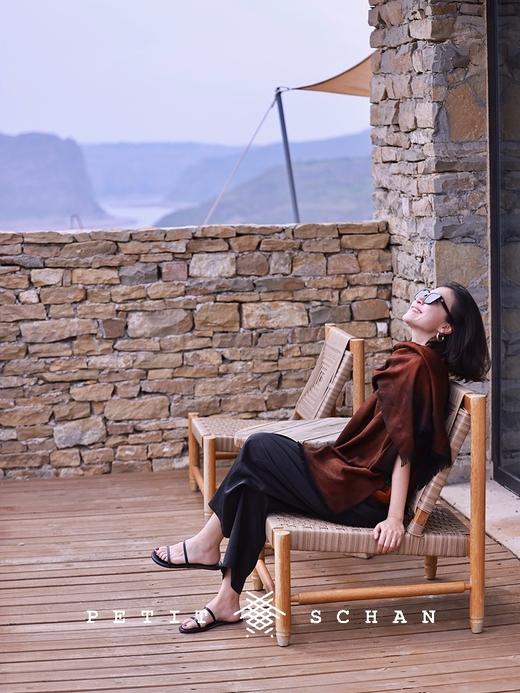 PETIT SCHAN小闪 CLO#541 Slow voice 声声慢 香云纱松紧腰直筒裤 商品图4