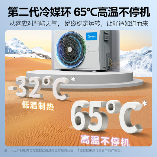 美的（Midea）美家系列 空调柜机 新一级全直流变频 智能自清洁 大风量 巨瀑风 2匹 一级能效 KFR-51LW/JP1-1 商品图3