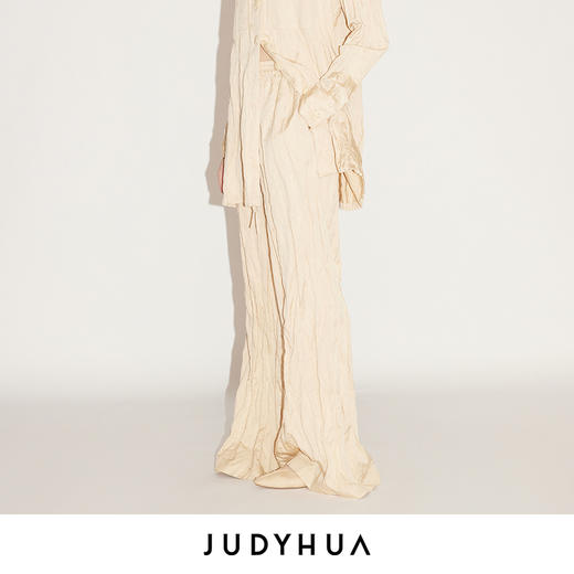 JUDYHUA 种子系列皱褶阔腿裤 商品图0