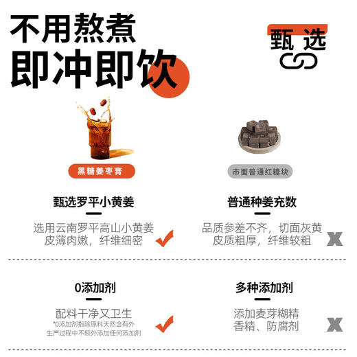 【对自己好一些！黑糖姜枣膏】精选六种食材 手工慢熬成膏，丝丝姜香不辣喉 清甜柔和！即冲即饮 ，红糖姜茶六暖膏枸杞红枣养生膏滋Y 商品图2