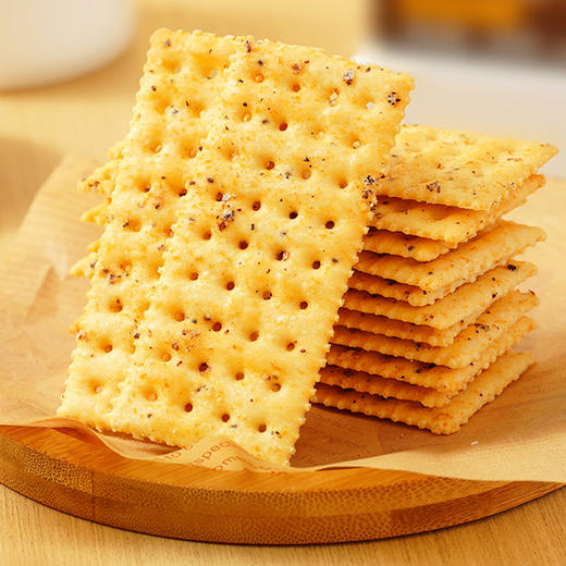 【自营】满格华夫黑松露火腿苏打饼干300g*2盒 商品图1