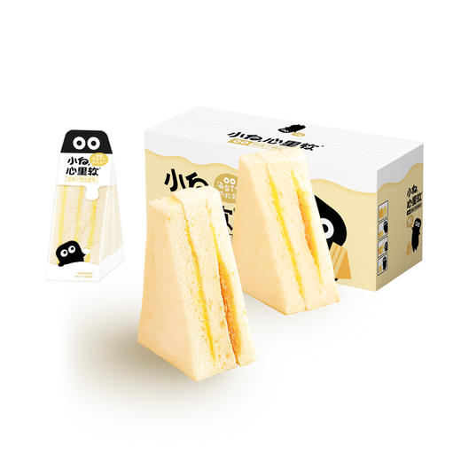 【自营】小白心里软 奶皮三明治面包 （海盐芝士+肉松夹心）520g 商品图2