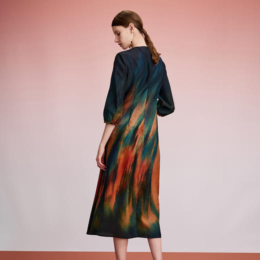 TANGY Collection天意精品2024秋季新品中国风彩茛女士连衣裙 商品图2