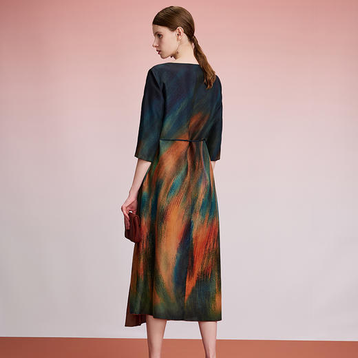 TANGY Collection天意精品2024秋季新品中国风彩茛女士连衣裙 商品图2