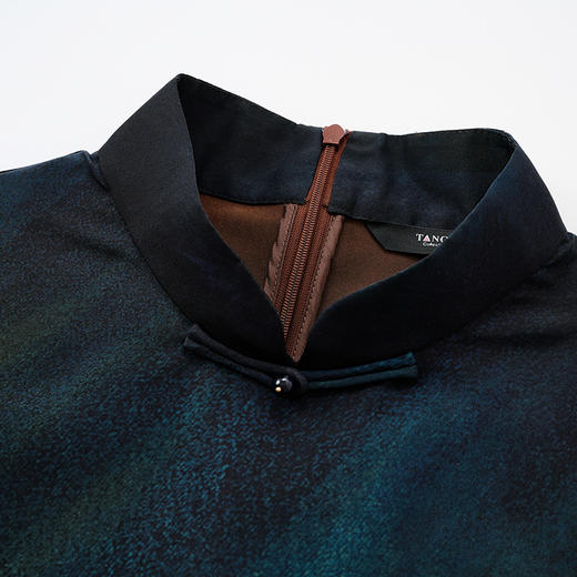 TANGY Collection天意精品2024秋季新品中国风旗袍彩茛中长款女士连衣裙 商品图3