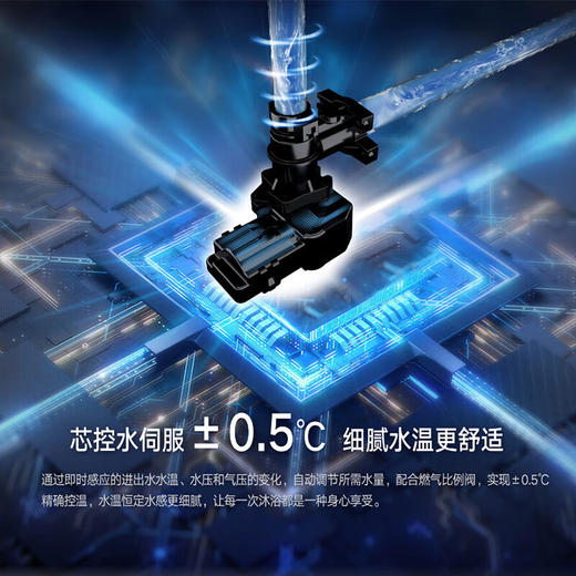 林内 水量伺服器恒温家用强排式燃气热水器 16L 16E55G-CB 天然气 商品图1