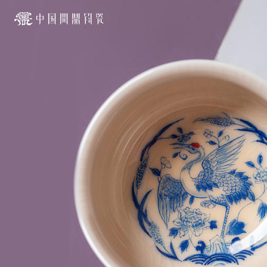 问鼎钧瓷鹅黄青花晖盈杯（凌虚） 商品图3