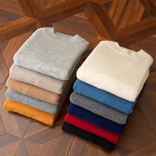 毛豆-XK8603男生半高领羊毛衫 商品图11