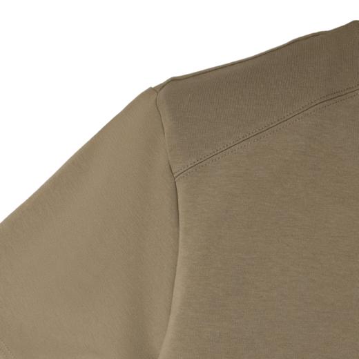 T578夏季新款纯色圆领短袖领口金属纽扣设计休闲宽松潮流上衣 商品图3