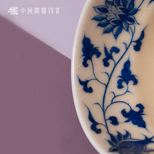 问鼎钧瓷鹅黄青花木兰杯（万寿藤） 商品图1