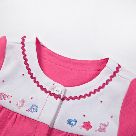 英氏童装婴儿衣服女宝宝春秋粉色外套上衣特价 182A0062 商品图2