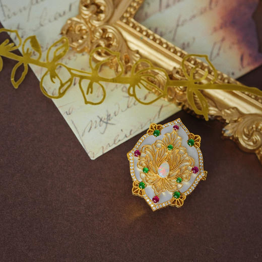 龢盒原创 阳绿翡翠蛋面香囊吊坠 商品图1