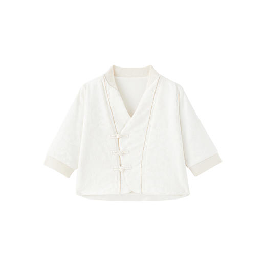 【高定系列】英氏儿童外套秋冬新中式西服羊毛外套男女童新款 商品图4