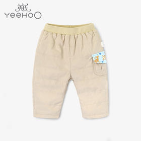 英氏儿童裤子男宝宝针织中腰提花长裤 YRKCJ30058A01