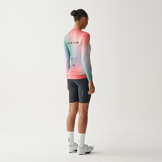 MAAP 女士 Blurred Out Pro Hex LS Jersey 翠岚色 长袖骑行服 商品图3