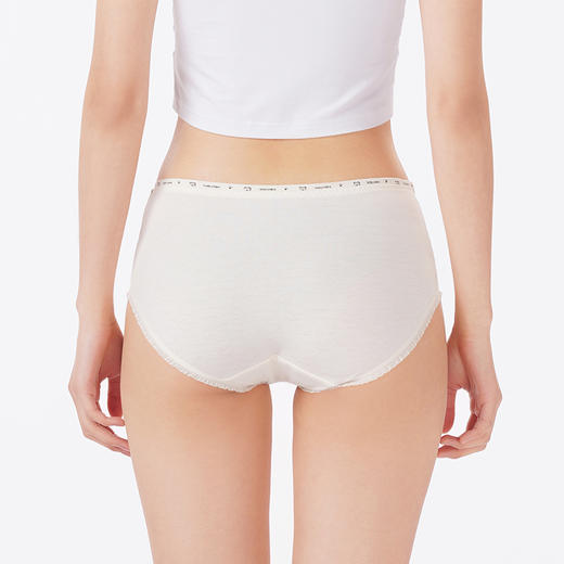 都市丽人内裤舒肤棉平角裤棉提花女士内裤LKT5H3 商品图3