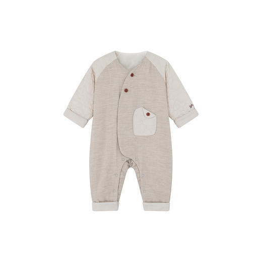 【高定系列】英氏儿童家居服连体衣秋冬保暖夹棉抑菌婴儿爬服新款 商品图4