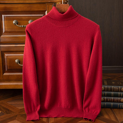 毛豆-XK8604男士百搭气质高领羊毛衫 商品图10