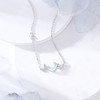卡蒂罗/KADER 幻梦心月系列 逐月蝴蝶项链 925银月光石闪耀星河轻奢时尚小众原创设计锁骨链 梦幻璀璨精致银链 礼盒 商品缩略图3