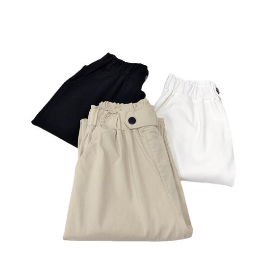 「拼团同款！冰感天丝萝卜裤」棉质松紧腰锥形休闲裤 女2024春夏新款显瘦哈伦裤潮下装 商品图4