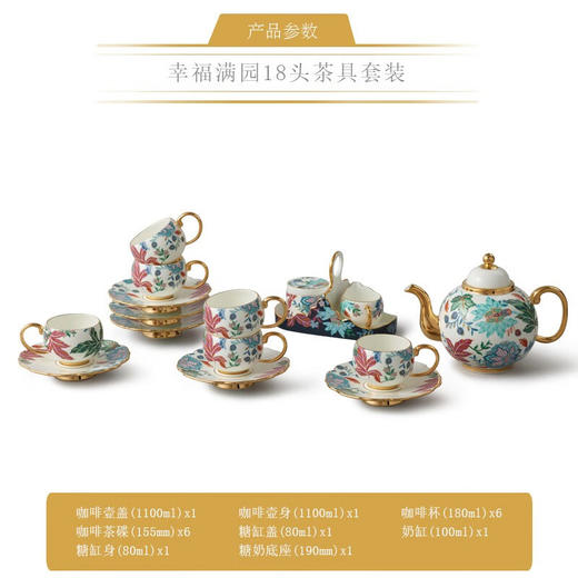 永丰源幸福满园18头茶咖具 商品图2