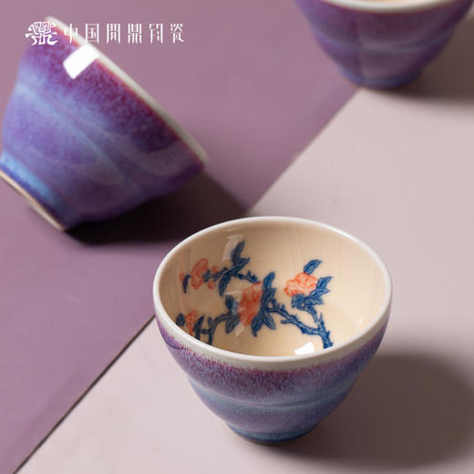 问鼎钧瓷鹅黄青花木兰杯（山茶始开） 商品图2