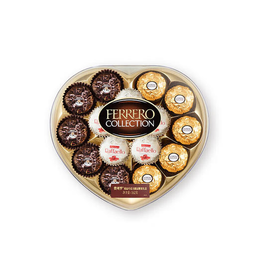 费列罗臻品巧克力制品糖果礼盒 15粒心型装 162g 商品图3