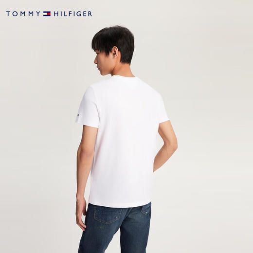 TOMMY 短袖T恤男  MW16171-YBR 米白色. 商品图2
