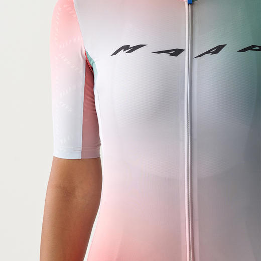 MAAP 女士 Blurred Out Pro Hex Jersey 翠岚色 短袖骑行服 商品图4