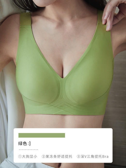 大杯无痕内衣女大胸显小收副乳无钢圈防下垂大码全罩杯舒适文胸罩 商品图10